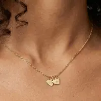 Yoursurprise Initialen ketting - Hart - Goud - 2 st