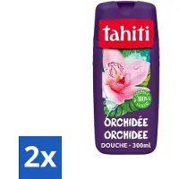 Tahiti 2 x - Douchegel - Orchidee - 100% Vegan - 300 ml - Douchegel - Orchidee Geur - Hydraterende Douchegel - Verzorgende Douchegel - Douchegel