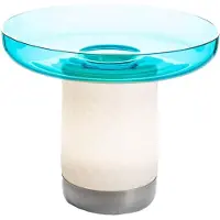 Artemide Bonta Draagbare Lamp met Kom Wide | Turquoise