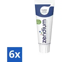Zendium 6 x Tandpasta Classic 75 ml - Tandpasta - Natuurlijke Enzymen - Gezond Microbioom - Fluoride - Gaatjes