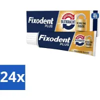 Fixodent 24 x Kleefpasta Plus Dual Power 40 gr - Kleefpasta Kunstgebit - Onverslaanbare Bijtkracht - Kunstgebit Fixatie - Bijtkracht Kunstgebit - Kunstgebit Comfort