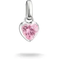 Thomas Sabo Zilveren Hart Birthstone Charm Hanger – Januari