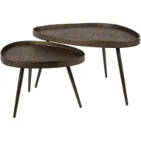 AnLi Style Salontafel Contour driehoekig set/2
