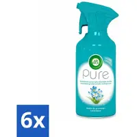 Air Wick 6 x Pure Luchtverfrisser Lentedauw 250 ml - Luchtverfrisser - Luchtverfrisserspray - - Pure Lentedauw - Frisse Geur