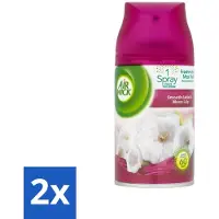 Air Wick 2 x Freshmatic - Luchtverfrisser Navulling - Lelie & Satijn - 250ml - Luchtverfrisser - - Geur - Lelie - Satijn