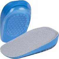 Nuvance Inlegzolen - 2.5cm Hakverhoger - Hielbeschermers - 2 Stuks - Maat 41-45 - Heren & Dames - Hielzooltjes - Blauw