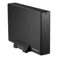Axagon EE35-XA3, Behuizing voor HDD, 3.5", SATA, Serial ATA II, Serial ATA III, 5 Gbit/s, USB-aansluiting, Zwart