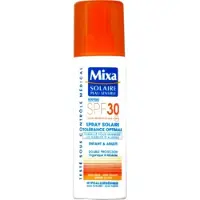 Mixa Solaire Zonnebrandspray Dermo Double Protect - Voor Kwetsbare Huid - SPF30+ - 200 ml