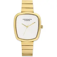 Copenhagen Studios Analoog horloge goud / wit