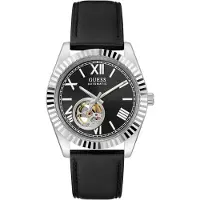 GUESS Analoog horloge 'CONNOISSEUR' zwart