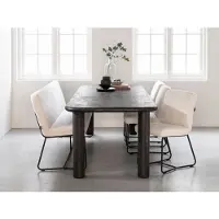 DTP Home Dining table Clio rectangular 260 PEPPER,76x260x100 cm, mortex