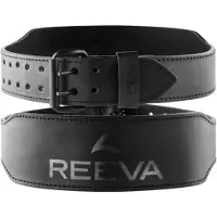 Reeva Leren Fitness Riem Zwart - XS