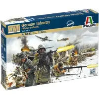 Italeri Modelbouwpakket Diorama - 6151 German Infantry in Winter Uniform - Duitse Soldaten WWII - 36 Figuren Plastic - 1:72 - Modelbouw