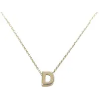 Christian Gouden ketting met d hanger