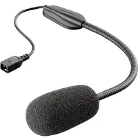 Interphone Intercom-microfoon met platte stekker, afneembare microfoon, zwart