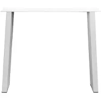 Furniture Legs Europe Stalen tafelpoot wit trapezium 80 bij 10 cm en hoogte 72 cm (4 x 10 cm)