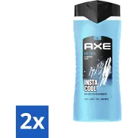 Axe XL - 3-in-1 Douchegel - Ice Chill - Icy Menthol - Insta Cool - 400 ml - Voordeelverpakking - 2 stuks