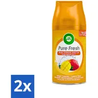Air Wick 2 x Freshmatic - Luchtverfrisser Navulling - Tropische Mango - 250ml - Luchtverfrisser - Mango Geur - Freshmatic - Geurverspreider - Tropische Geur