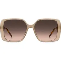 BOSS Transparant nude zonnebril met Double B-monogram