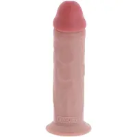 ToyJoy Deluxe Dual Density Dikke Dildo - 25.5 cm - Realistische Dildo - beige - Met zuignap