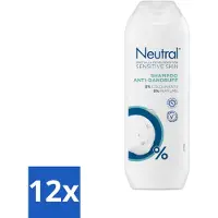 Neutral 12 x - Shampoo - Gevoelige Huid - Anti-Roos - 0% Kleurstof & Parfum - 250 ml - Anti-roos Shampoo - Gevoelige Huid - 0% Parfum - 0% Kleurstof - 0% Parabenen