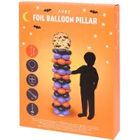 Avec Halloween folieballon pilaar "Vleermuis"