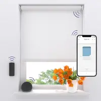 DTCH Elektrisch rolgordijn Lichtdoorlatend - Easy - Bright White - 70 x 190 cm - Motionblinds CMD-03