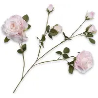 Silk-ka Kunstbloem-Zijden Bloem Roos Tak Roze 94 cm
