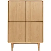 Ebuy24 Wandkast Darwin | mdf naturel 100x140x40 cm wandkasten | NADUVI