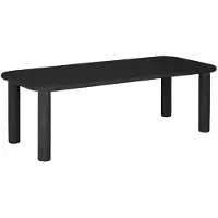 DTP Home Dining table Clio rectangular 230 PEPPER,76x230x100 cm, mortex (Zwart, 230x100x76cm)