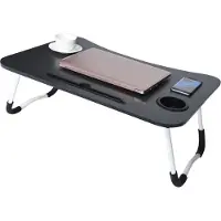 Herzberg HG-04173: Opvouwbaar schootbureau met beker- en tablethouder