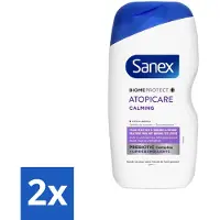 Sanex 2 x - BiomeProtect Dermo - Douchecrème - Reactieve Huid - 400 ml - BiomeProtect - Douchecrème - Gevoelige Huid - Reactieve Huid - Kalmerende Douchecrème