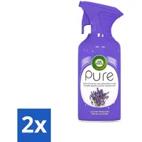 Air Wick 2 x - Luchtverfrisser Spray - Paarse Lavendel - 250ml - Luchtverfrisser - Lavendelgeur - Geurspray - Huisgeur - Ongewenste Geur