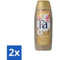 Fa 2 x - Oriental Moments - Douchecrème - Woestijnroos & Sandelhout - 250 ml - Douchecrème - Sandelhout - Woestijnroos - Oriental -