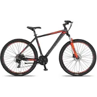 Umit Mirage - Hardtail Mountainbike 27.5 Inch - 50 cm - Unisex - 21V - Hydraulische schijfrem - Zwart/Oranje