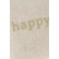 Zusss Kussen Happy 45X45cm 100% Katoen Peper En Zout / Zand