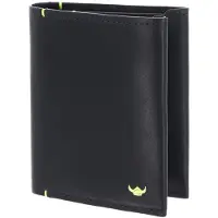 Golden Head Leren kaarthoes Neon RFID Protect Kombischeintasche 1248 Schwarz zwart