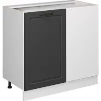 Vicco Keukenfront R-Line Antraciet landhuis 39.6 x 71.3 cm meubelfront voor de hoekonderkast, Model 37524