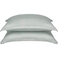 Coco & Cici - TENCEL - Sateen Kussensloop Grijs Groen - 1 kussensloop 60x70 zonder volant