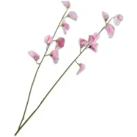 Silk-ka Kunstbloem-Zijden Bloem Lathyrus Tak Roze-Wit 89 cm
