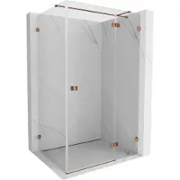Mexen Lunar T douchecabine draaideur rechts 70 x 110 , transparant, roségoud - 834T-070-110-60-00-P