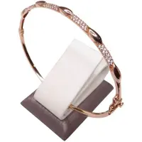 Christian 14 karaat gouden rose armband met zirkonia