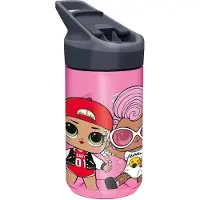 Stor L.O.L. Surprise! Tritan Premium Drinkfles - 480 ml – Sluit goed af – Drinkfles voor kinderen – Roze