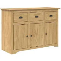 vidaXL Dressoir BODO Honing bruin 115,5 x 44 x 80 cm Bewerkt hout