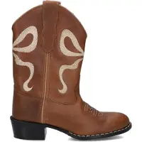 Bootstock Meisjes Laarzen Bow Off White - Bruin - Maat 28