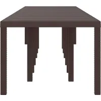vidaXL Tuin Tafel Bruin 400 x 100 x 73 cm poly rattan