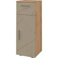 Vicco Irma Halfhoge kast – 30 x 81 cm Krachtige eik goud