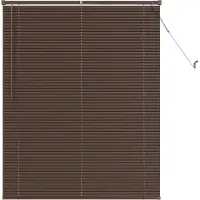 vidaXL Venetiaanse jaloezie Donkerbruin met Patroon 150 x 120 cm 25 mm