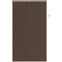 vidaXL Venetiaanse jaloezie Donkerbruin met Patroon 213 x 120 cm 25 mm