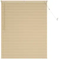 vidaXL Venetiaanse jaloezie Lichtbruin met Patroon 150 x 120 cm 25 mm